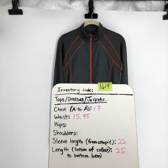 REI Co-op Grey w/Orange Stitching Women's Synthetic Insulation Jacket size XS - Picture 15 of 16